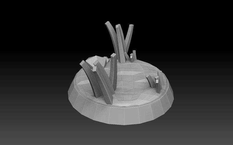 Round Base Megapack 3D Print 476508