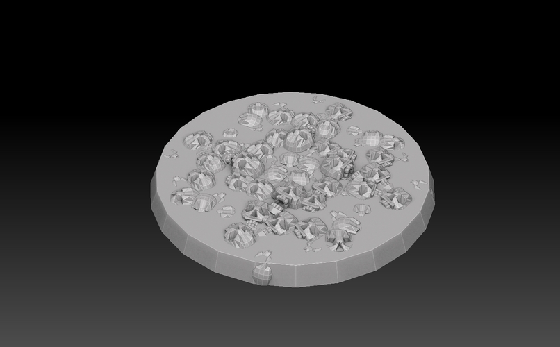 Round Base Megapack 3D Print 476516