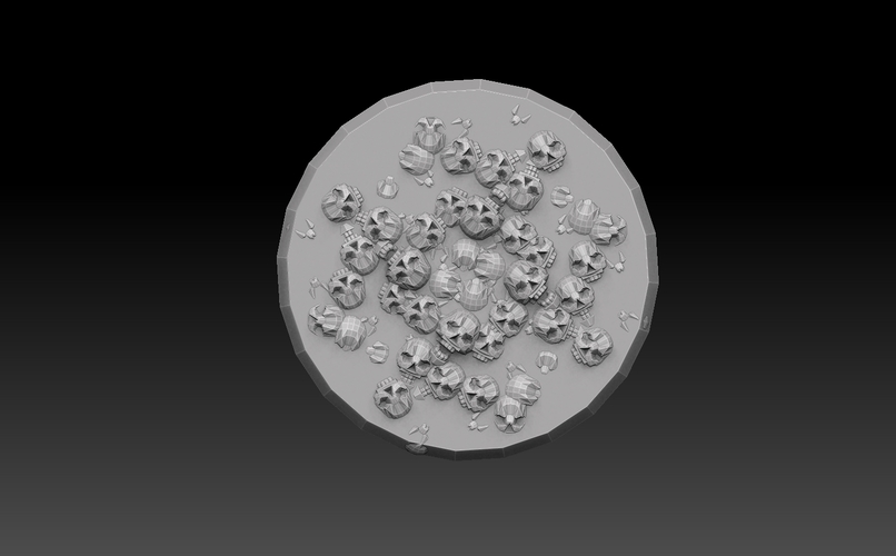 Round Base Megapack 3D Print 476517