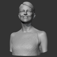 Emma Stone 3D print model - Thumbnail 2