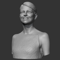 Emma Stone 3D print model - Thumbnail 3