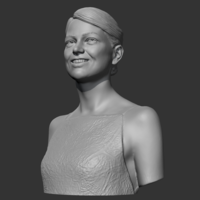 Emma Stone 3D print model - Thumbnail 4