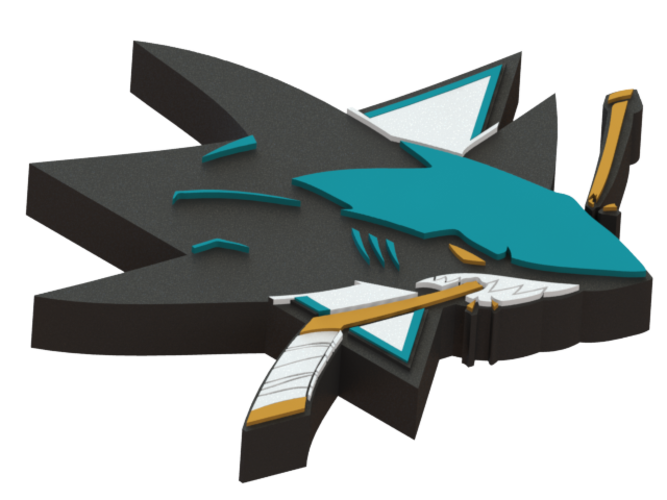 San Jose Sharks logo 3D Print 47655