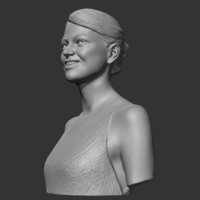 Emma Stone 3D print model - Thumbnail 5
