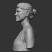 Emma Stone 3D print model - Thumbnail 6