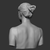 Emma Stone 3D print model - Thumbnail 7