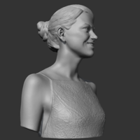 Emma Stone 3D print model - Thumbnail 8