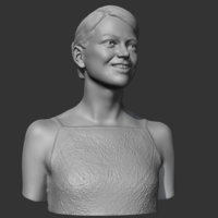 Emma Stone 3D print model - Thumbnail 9