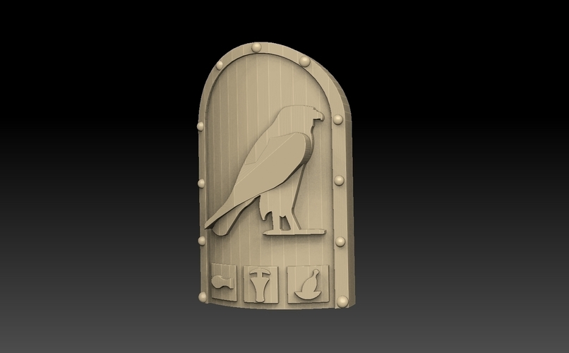 Egyptian Shield Pack 3D Print 476861