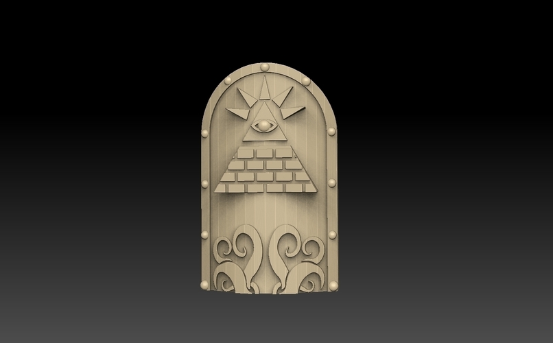 Egyptian Shield Pack 3D Print 476866