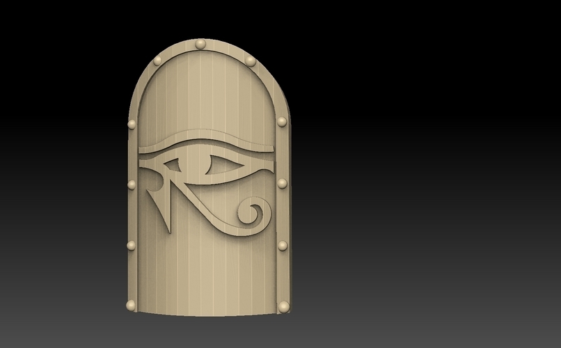 Egyptian Shield Pack 3D Print 476868