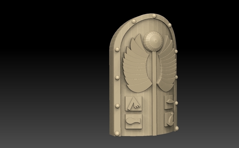 Egyptian Shield Pack 3D Print 476872