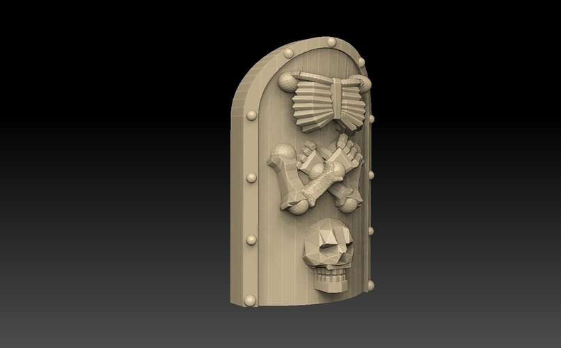 Egyptian Shield Pack 3D Print 476874