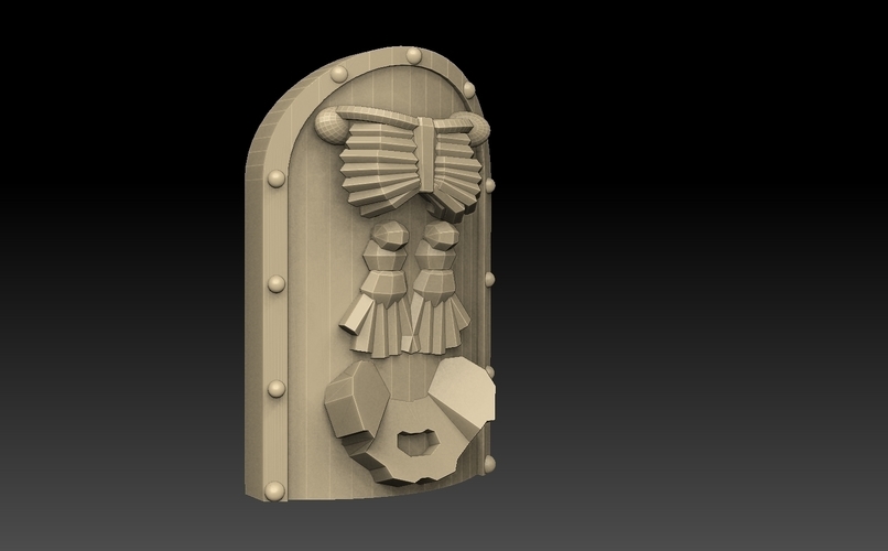 Egyptian Shield Pack 3D Print 476875