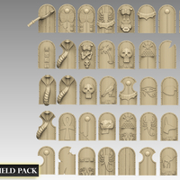 Small Egyptian Shield Pack 3D Printing 476877