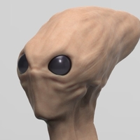 Small Red Alien Scout Updated 8-29-17 3D Printing 47696