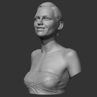 kirsten dunst 3D print model - Thumbnail 4