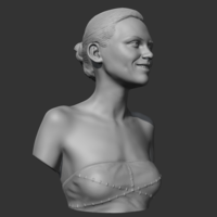 kirsten dunst 3D print model - Thumbnail 8