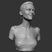 kirsten dunst 3D print model - Thumbnail 9