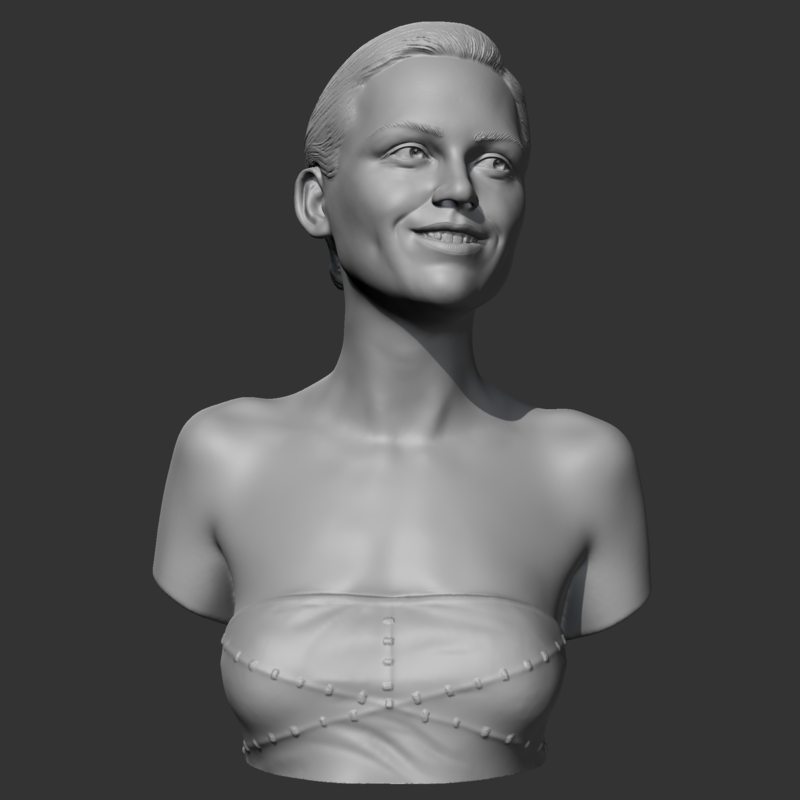 kirsten dunst 3D print model