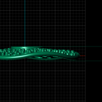 EARRING WITH GEMS 3D PRINT MODEL STL - Thumbnail 1