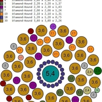 EARRING WITH GEMS 3D PRINT MODEL STL - Thumbnail 3