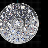 EARRING WITH GEMS 3D PRINT MODEL STL - Thumbnail 11