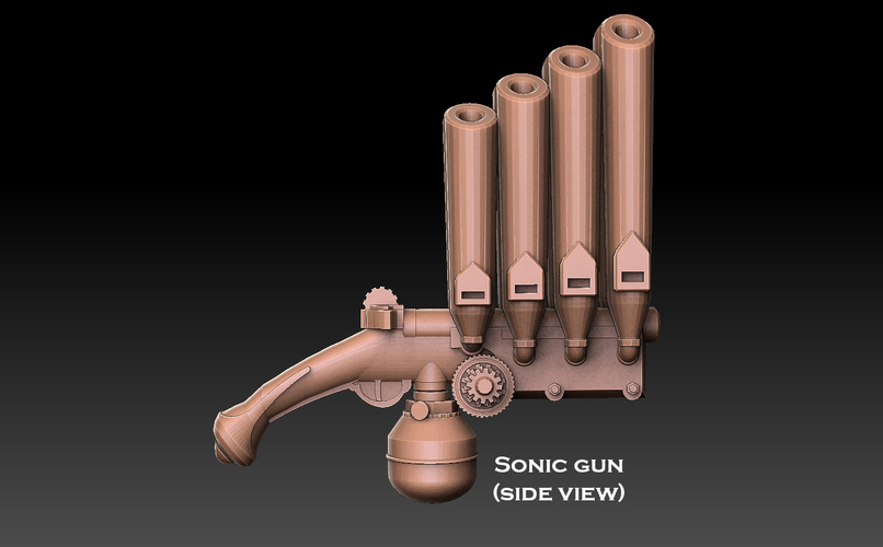 Steampunk Pistol Megapack 3D Print 477452