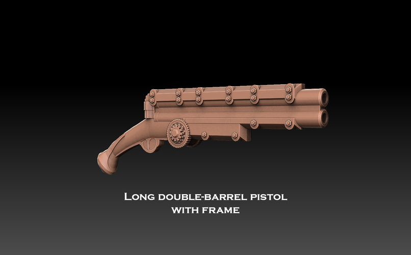 Steampunk Pistol Megapack 3D Print 477463