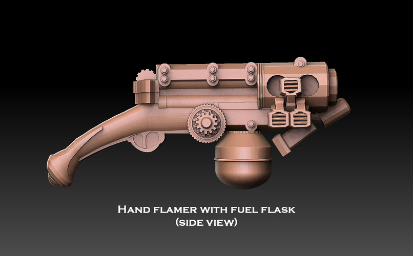 Steampunk Pistol Megapack 3D Print 477465