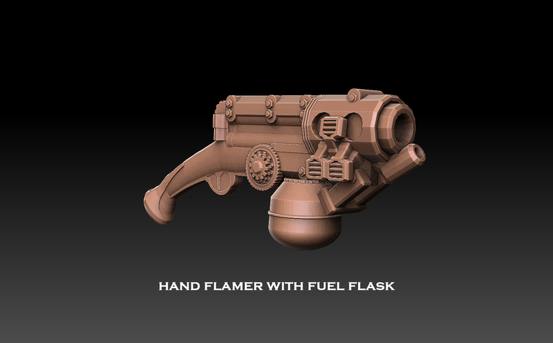 Steampunk Pistol Megapack 3D Print 477466