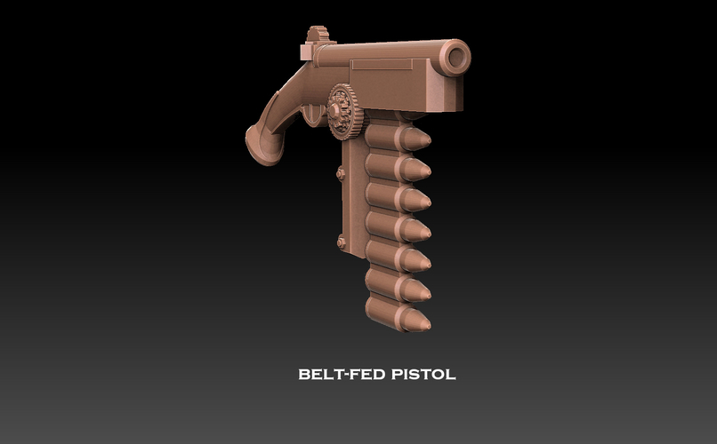 Steampunk Pistol Megapack 3D Print 477467