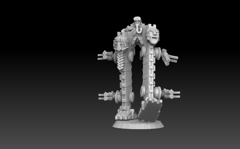 Space Dwarf War Stilts 3D Print 477474