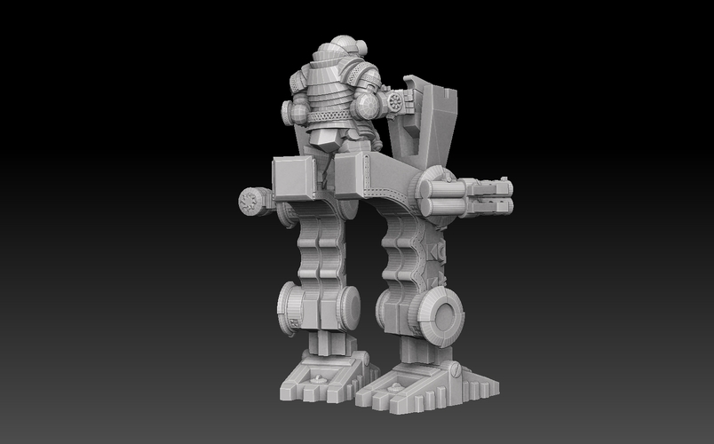 Space Dwarf War Stilts 3D Print 477486