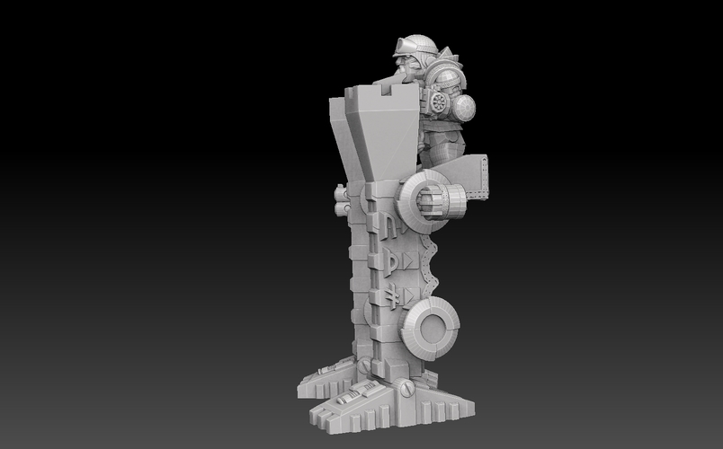 Space Dwarf War Stilts 3D Print 477488