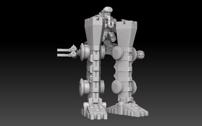 Space Dwarf War Stilts 3D Print 477489
