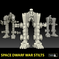 Small Space Dwarf War Stilts 3D Printing 477490