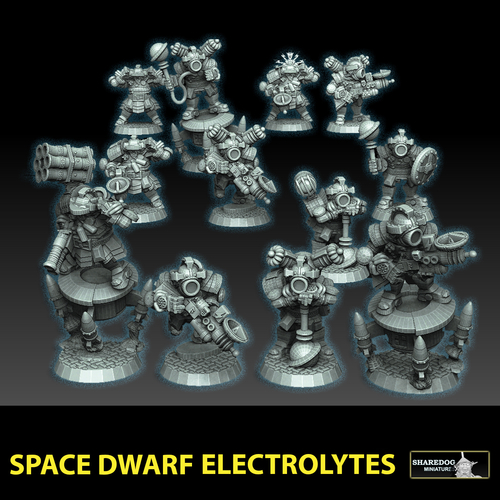 Space Dwarf Electrolytes 3D Print 477494