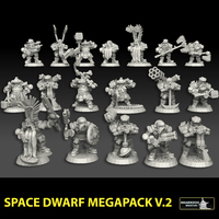 Small Space Dwarf Megapack Version 2 3D Printing 477519