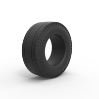 Diecast rear tire of vintage dragster Version 2 Scale 1:10 - Thumbnail 2