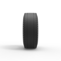 Diecast rear tire of vintage dragster Version 2 Scale 1:10 - Thumbnail 3