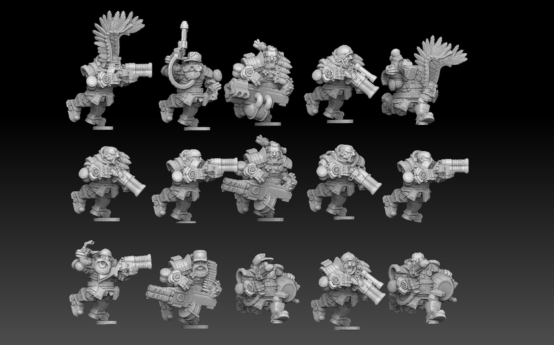 Space Dwarf Stormers 3D Print 477536