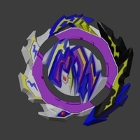 Small Bu Beyblade Excel Deathscyther 3D Printing 477599