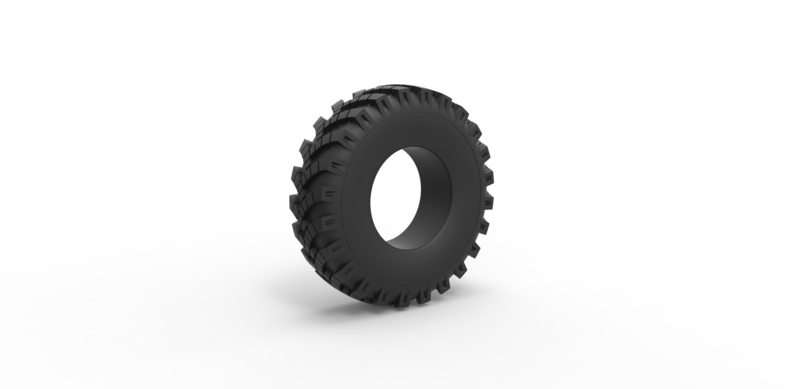 Diecast military Ural tire OI-25 Scale 1 to 25