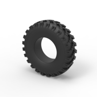 Diecast military Ural tire OI-25 Scale 1 to 25 - Thumbnail 7