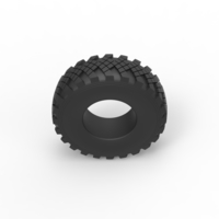 Diecast military Ural tire KAMA-1260 Scale 1 to 25 - Thumbnail 6