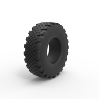 Diecast military Ural tire KAMA-1260-1 Scale 1 to 25 - Thumbnail 2