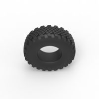 Diecast military Ural tire KAMA-1260-1 Scale 1 to 25 - Thumbnail 6