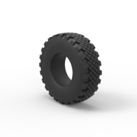 Diecast military Ural tire KAMA-1260-1 Scale 1 to 25 - Thumbnail 7
