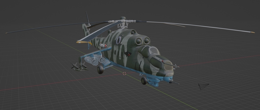 Helicopter Attack Hind 3D Print 477695